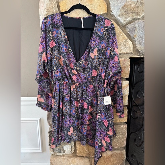 NWT Free People Teagan Mini Dress - Picture 3 of 8